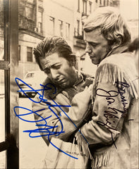 Dustin Hoffman and Jon Voight signed "Midnight Cowboy" movie photo