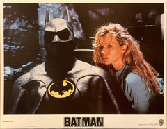 Michael Keaton, Jack Nicholson, and Kim Basinger "Batman" original Lobby Card