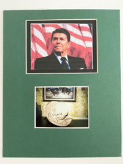 Ronald Reagan  signed photo