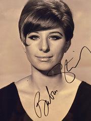 Barbra Streisand signed photo. 8x10 inches