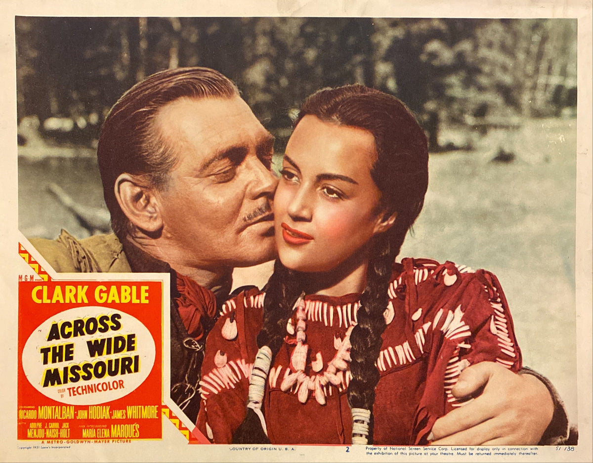 Clark Gable "Across the Wide Missouri" Lobby Card