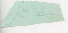 Joan Davis original signature
