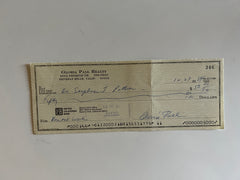 Gloria Pall signed check
