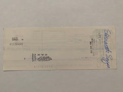 Samantha Eggar Star Wares consignment signed check