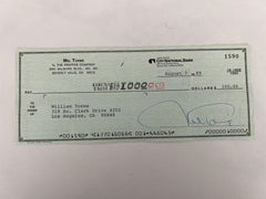 Mel Torme signed check