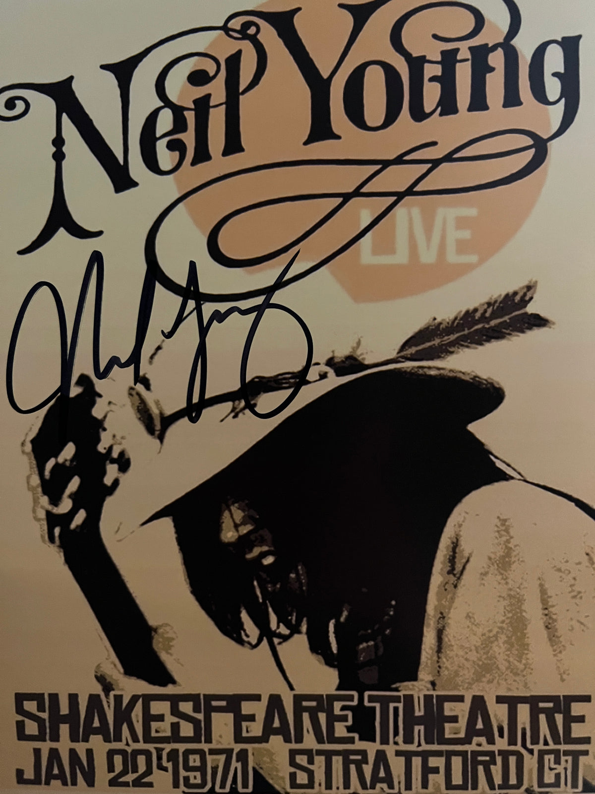 Neil Young signed photo