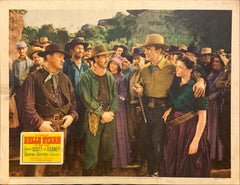 Randolph  Scott and Gene Tierney "Belle Starr" original Lobby Card