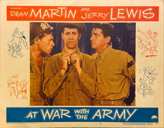 Dean Martin and Jerry Lewis "At War With The Army" original Lobby Card