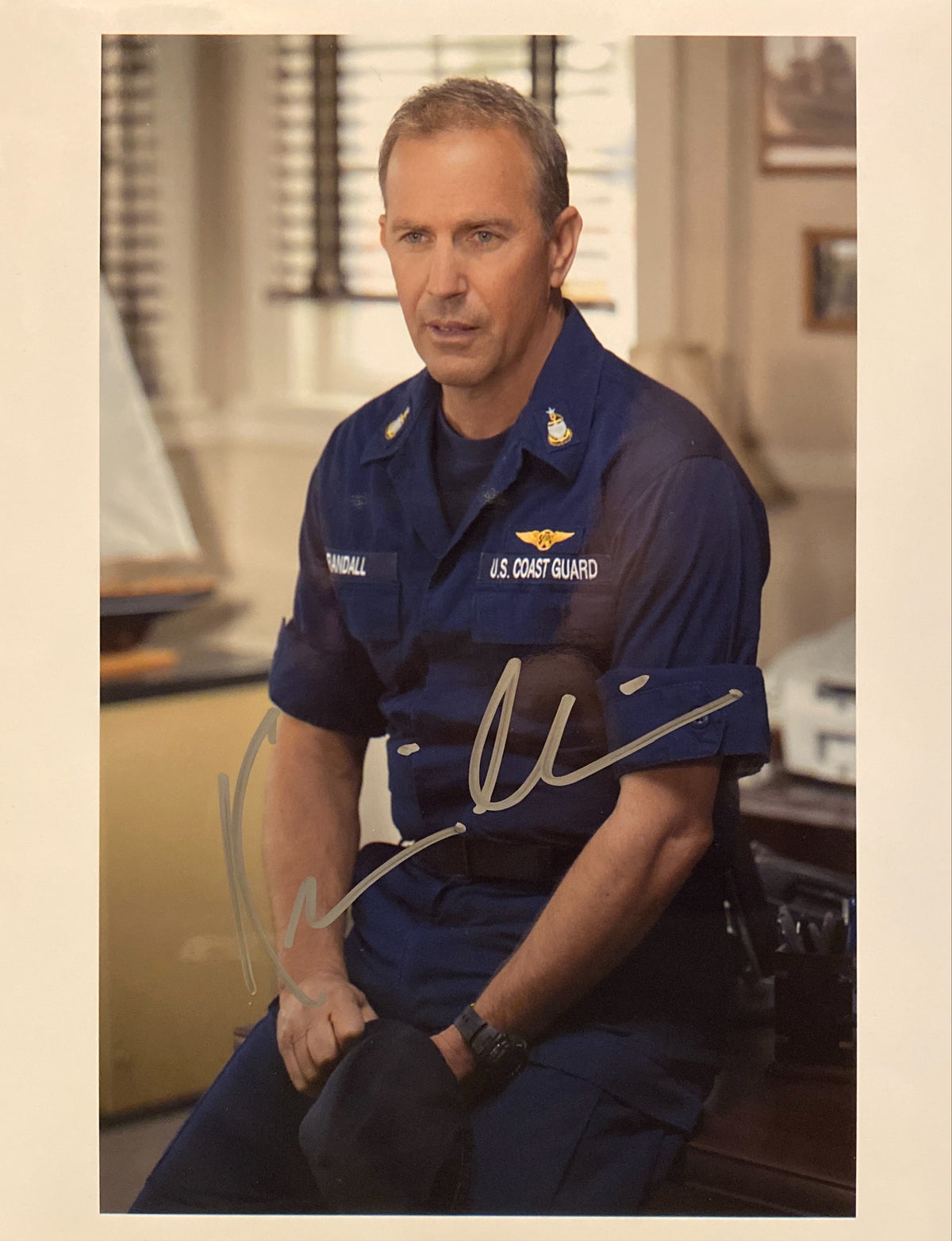 Kevin Costner signed "The Guardian" movie photo