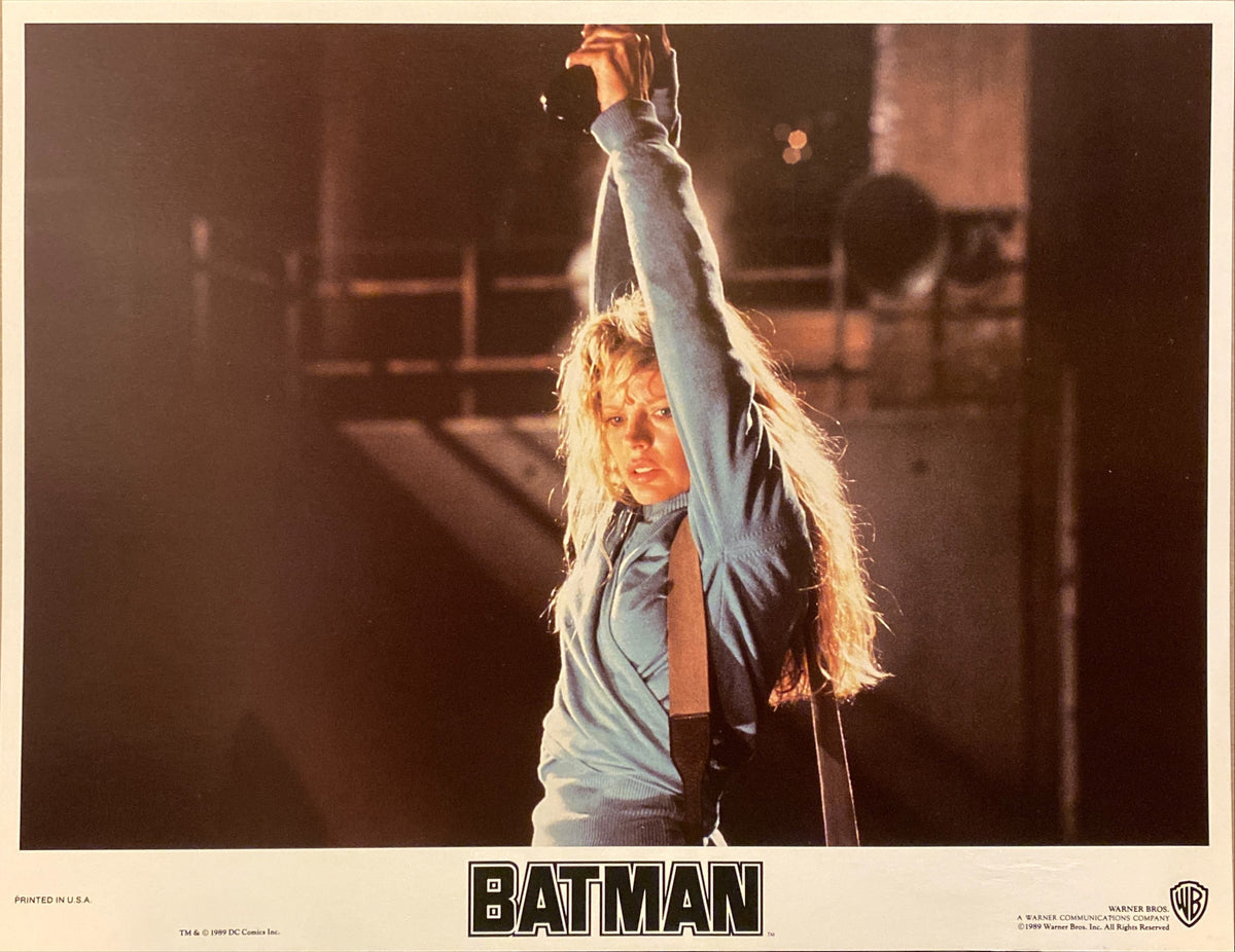 Michael Keaton, Jack Nicholson, and Kim Basinger "Batman" original Lobby Card
