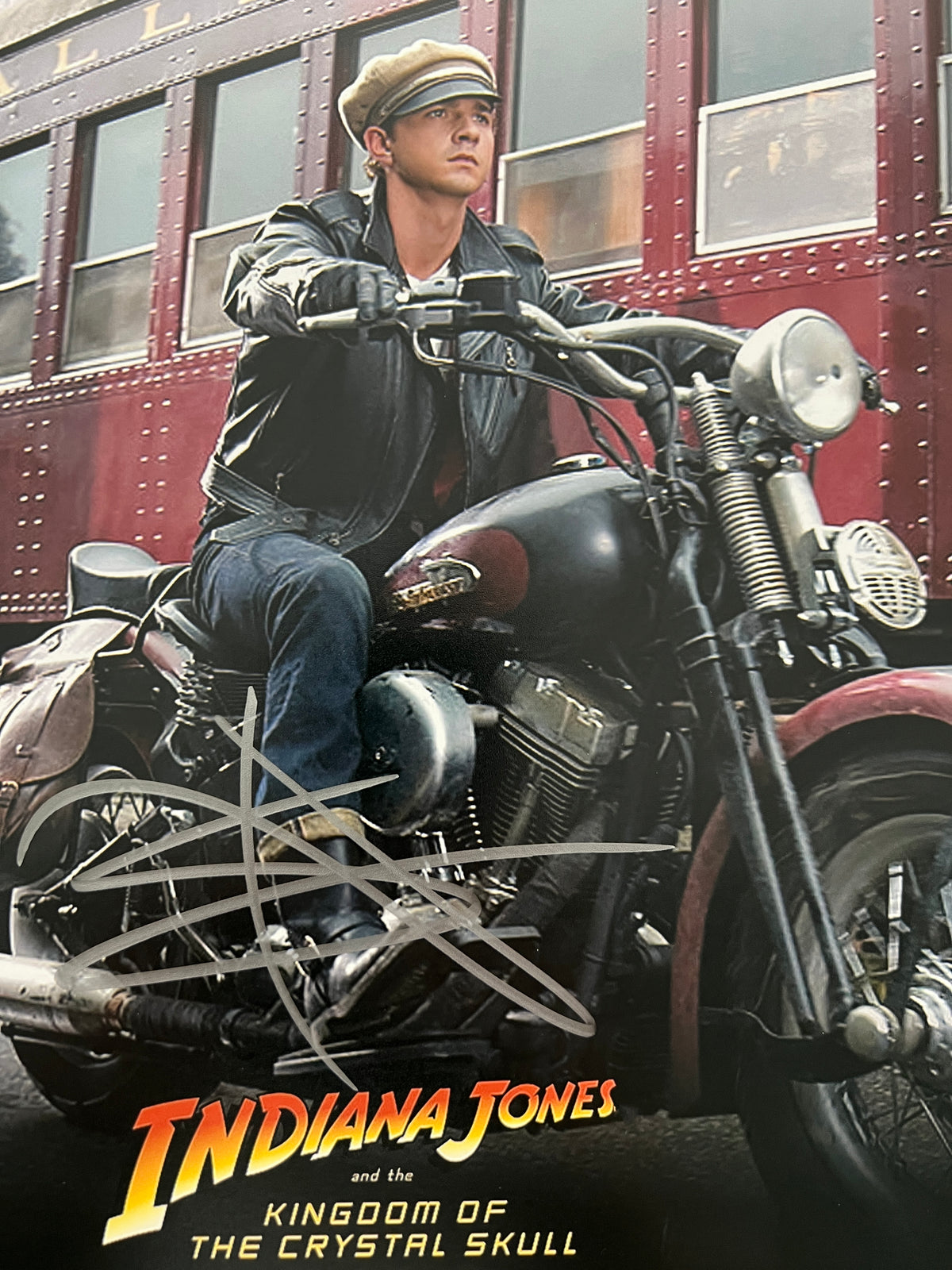 Indiana Jones Shia LaBeouf signed movie photo