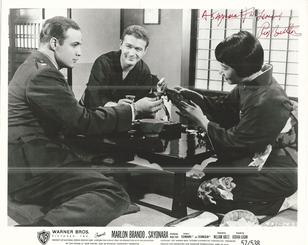 Sayonara Red Buttons signed photo