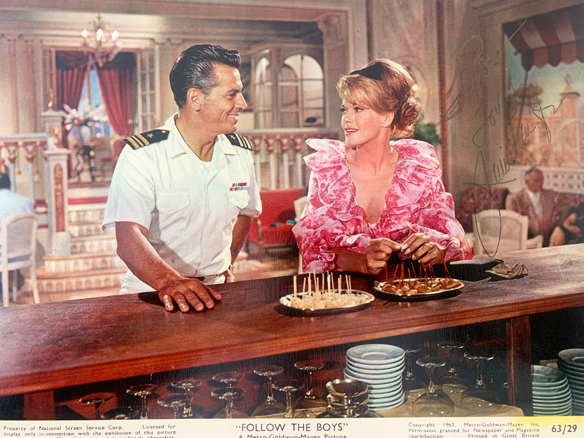 Follow the Boys Janis Paige signed movie photo