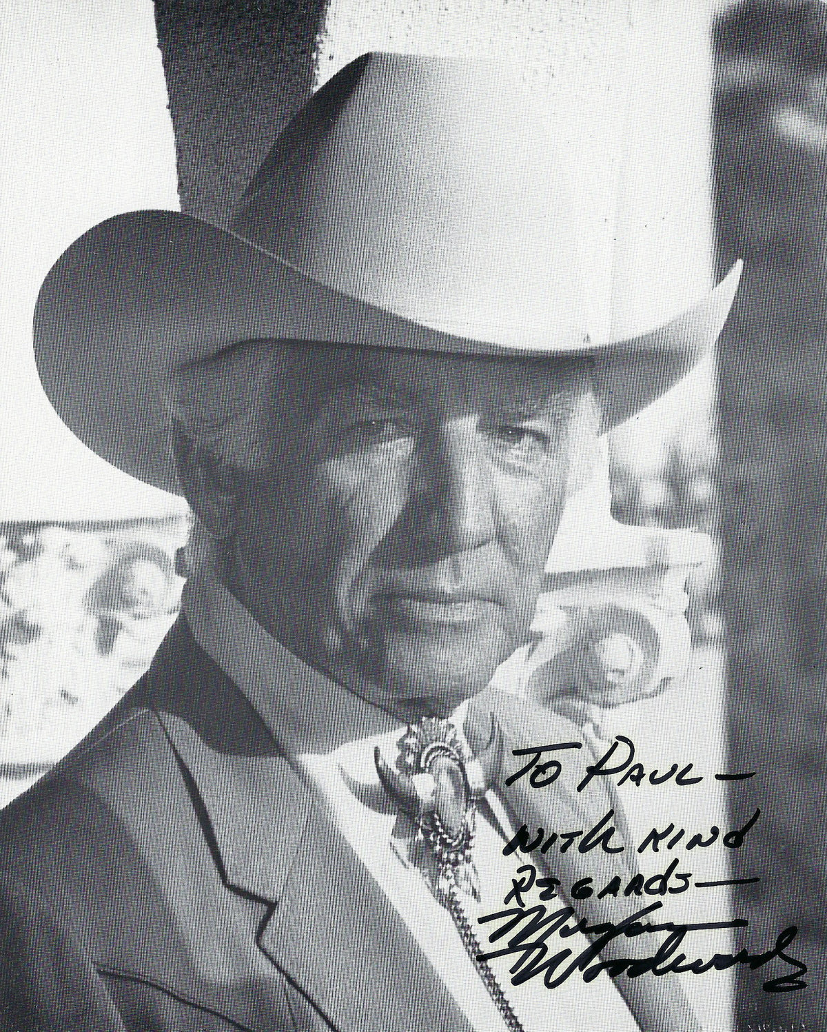Cool Hand Lukes Morgan Woodward signed photo