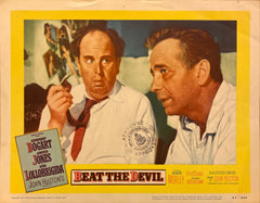 Humphrey Bogart, Jennifer Jones, and Gina Lollobrigida "Beat the Devil" original Lobby Card