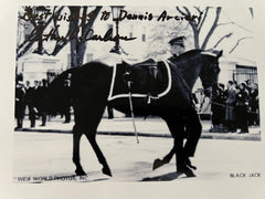 JFK Assassination Arthur Carlson Black Jack Funeral Procession signed photo
