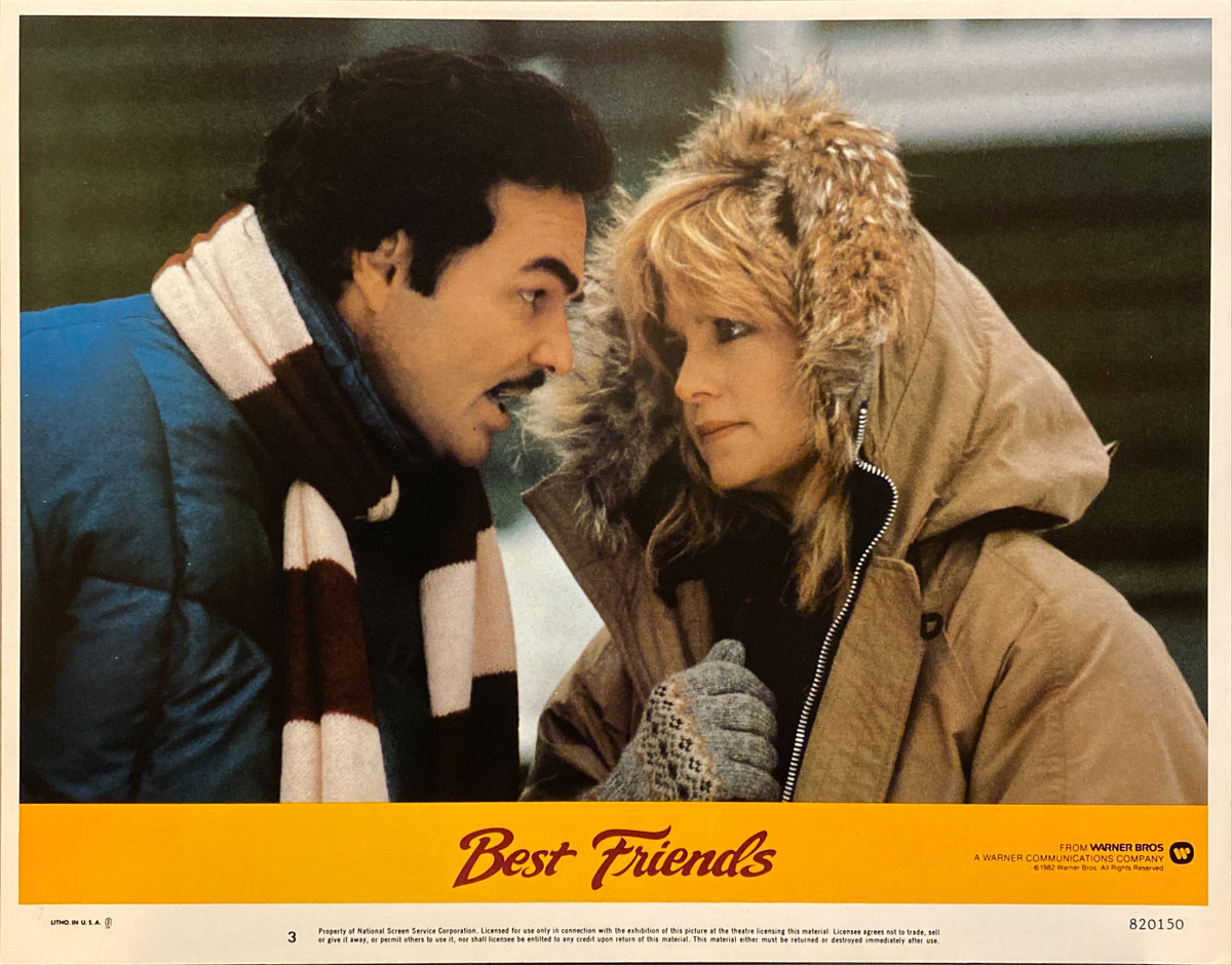 Burt Reynolds and Goldie Hawn "Best Friends" original Lobby Card
