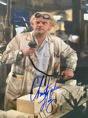 Back to the Future Christopher Lloyd signed movie photo