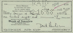 David Hedison signed check