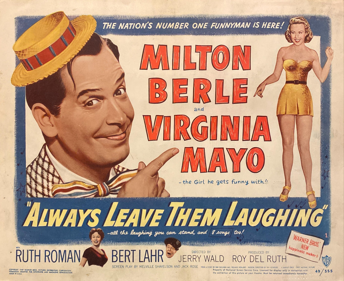Milton Berle and Virginia Mayo "Always Leave Them Laughing" Lobby Card