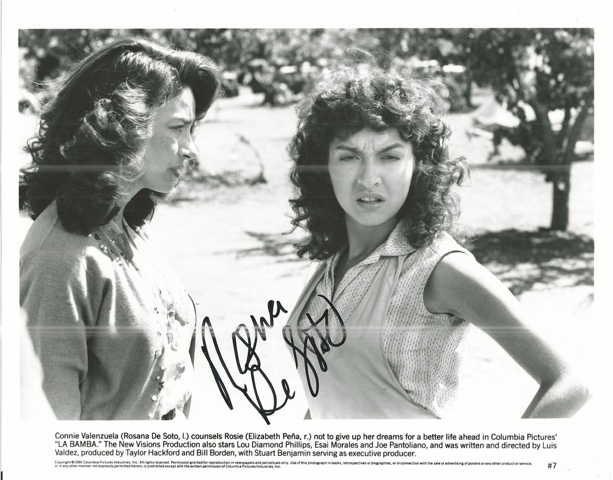 La Bamba Rosana DeSoto signed photo