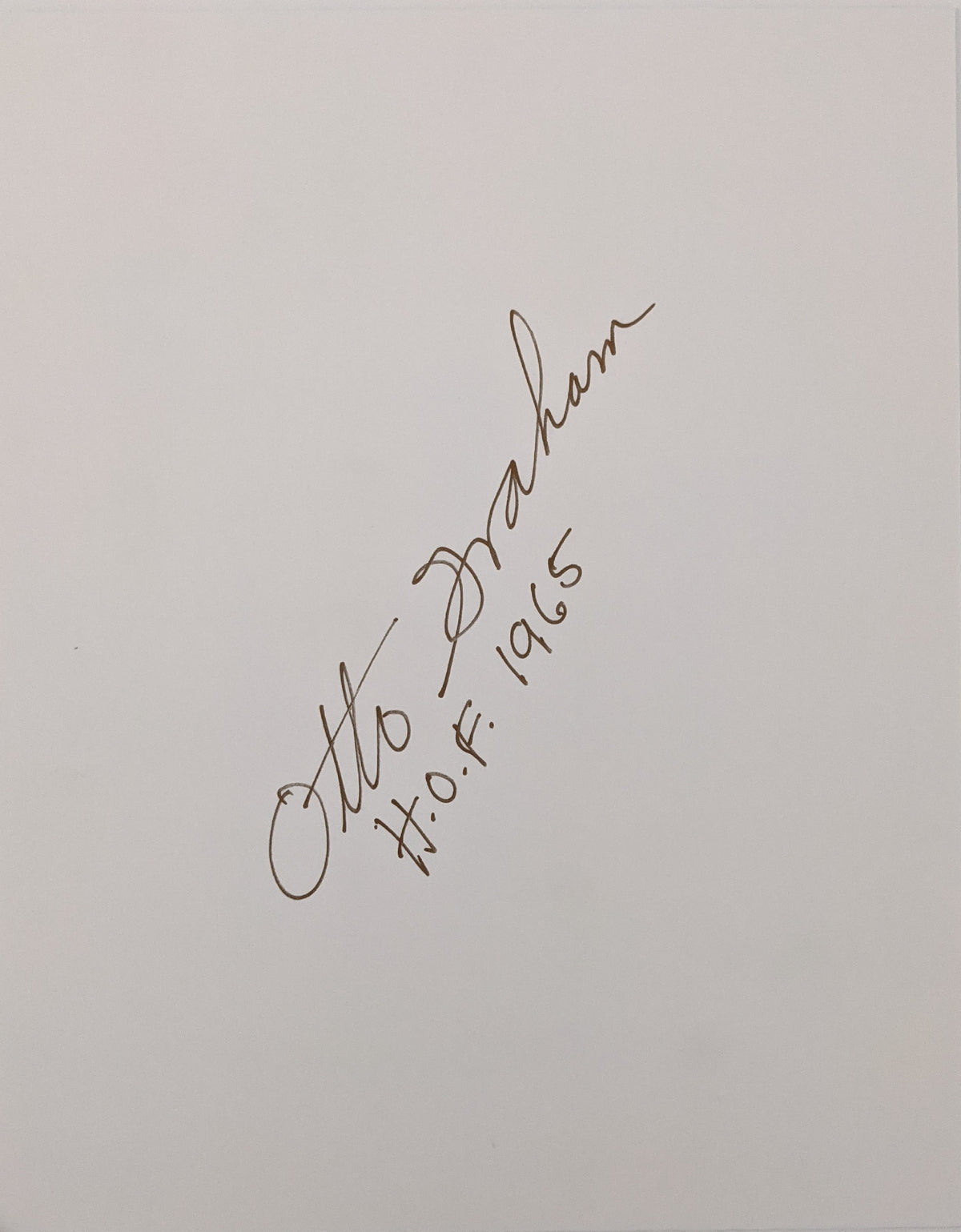 NFL Hall Of Famer Otto Graham Autograph