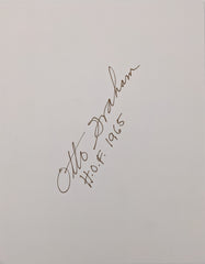 NFL Hall Of Famer Otto Graham Autograph