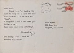 Deidre Hall Signed Post Card Photo