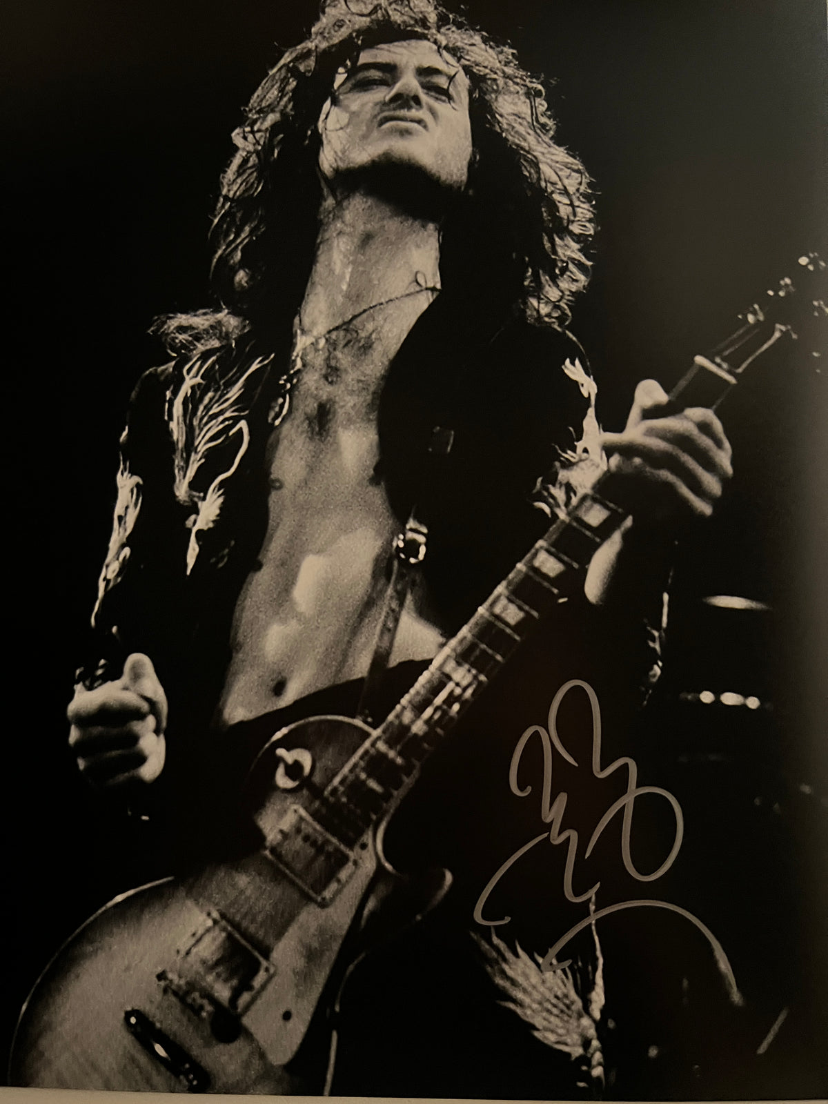Led Zeppelin Jimmy Page signed photo