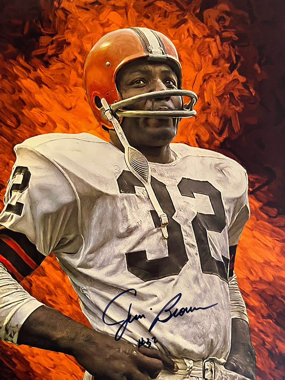Jim Brown signed photo