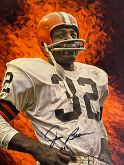 Jim Brown signed photo