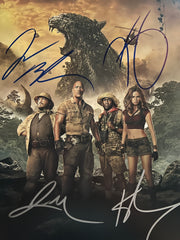 Jumanji: Welcome to the Jungle cast signed movie photo