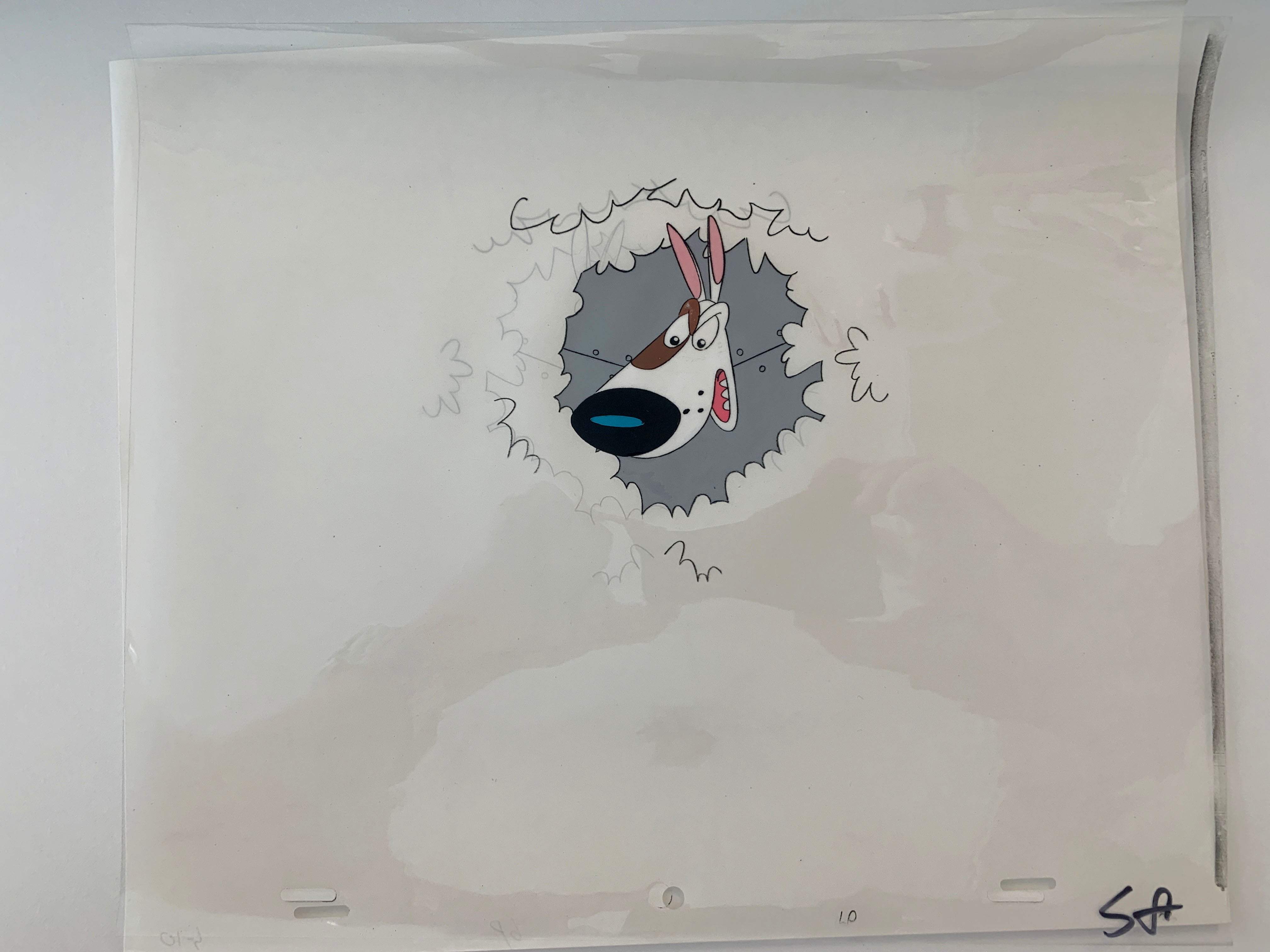 Original cartoon artwork sericel
