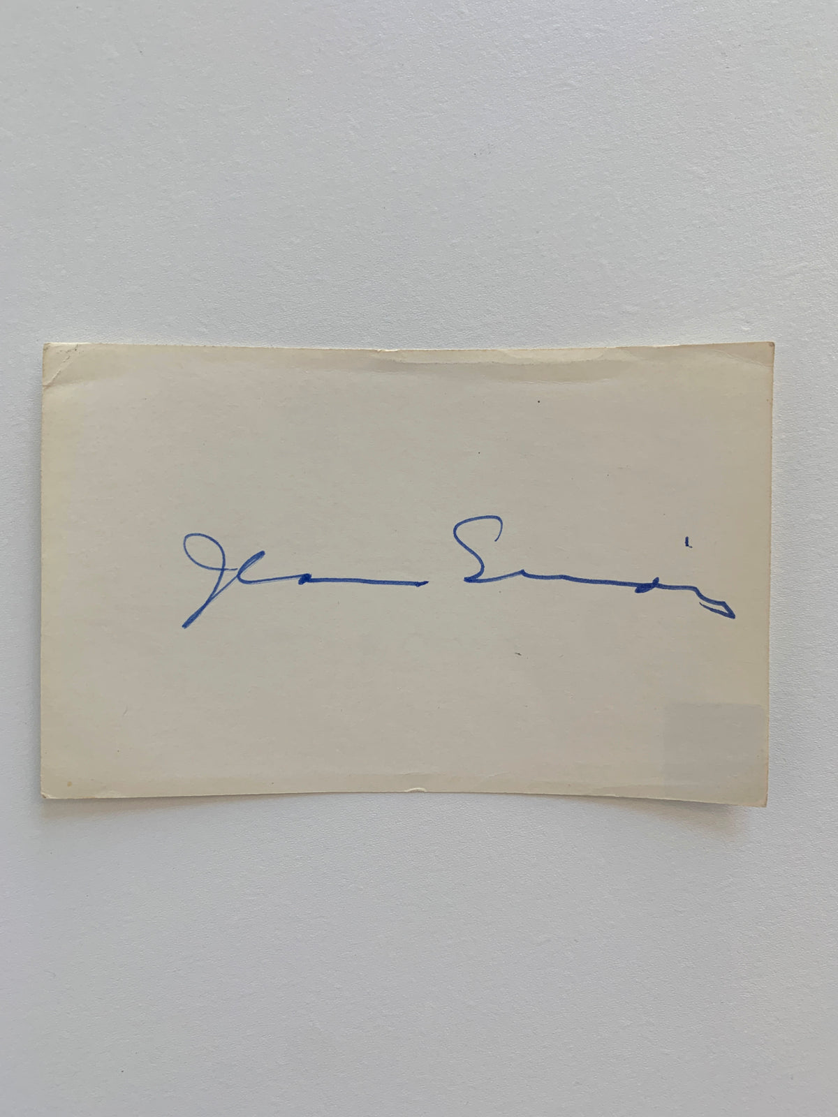 Spartacus Jean Simmons original signature
