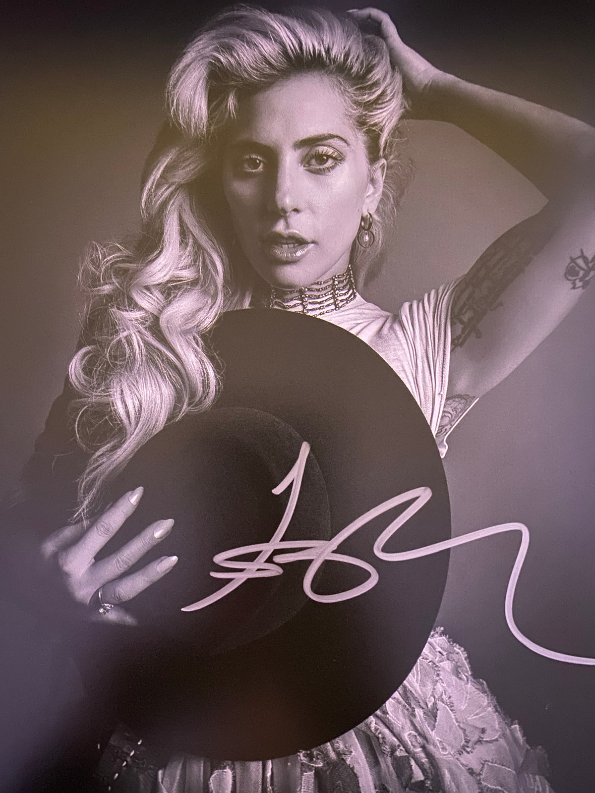 Lady Gaga signed photo