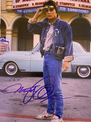 Back to the Future Michael J. Fox signed movie photo. GFA Authenticated