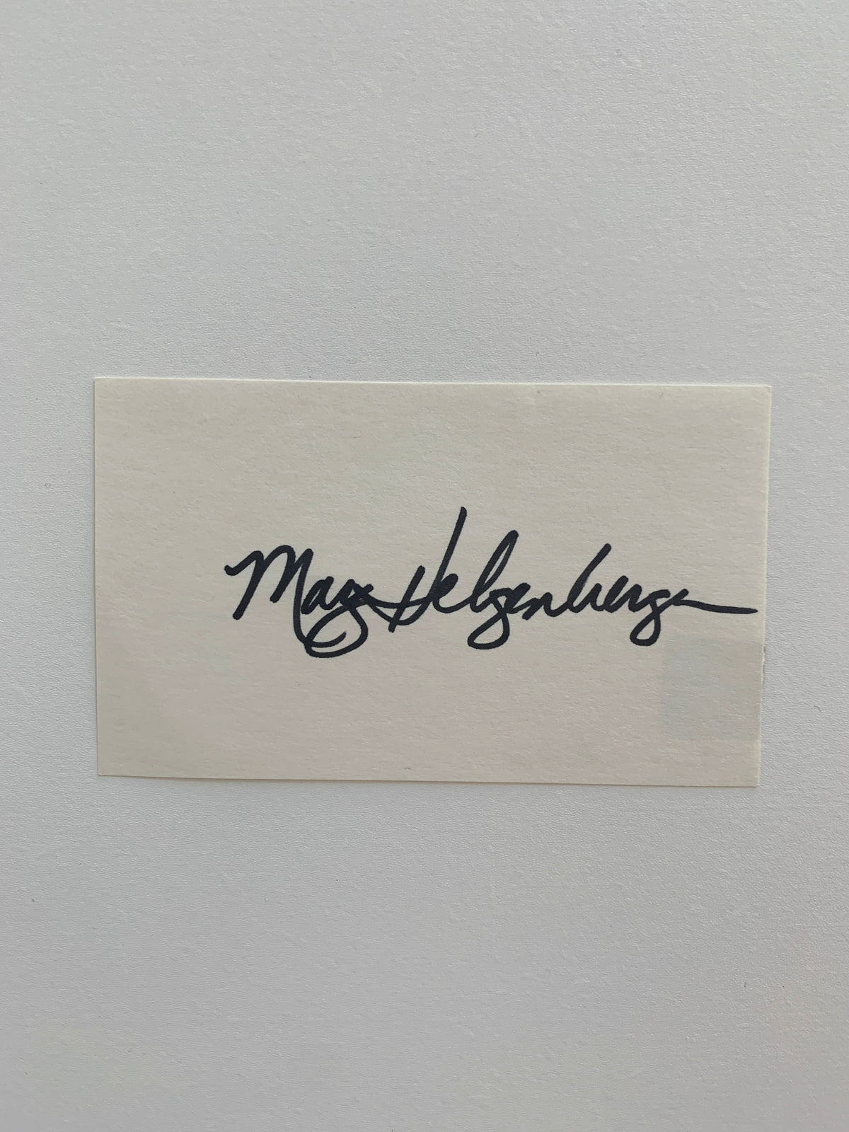 Species Marg Helgenberger original signature
