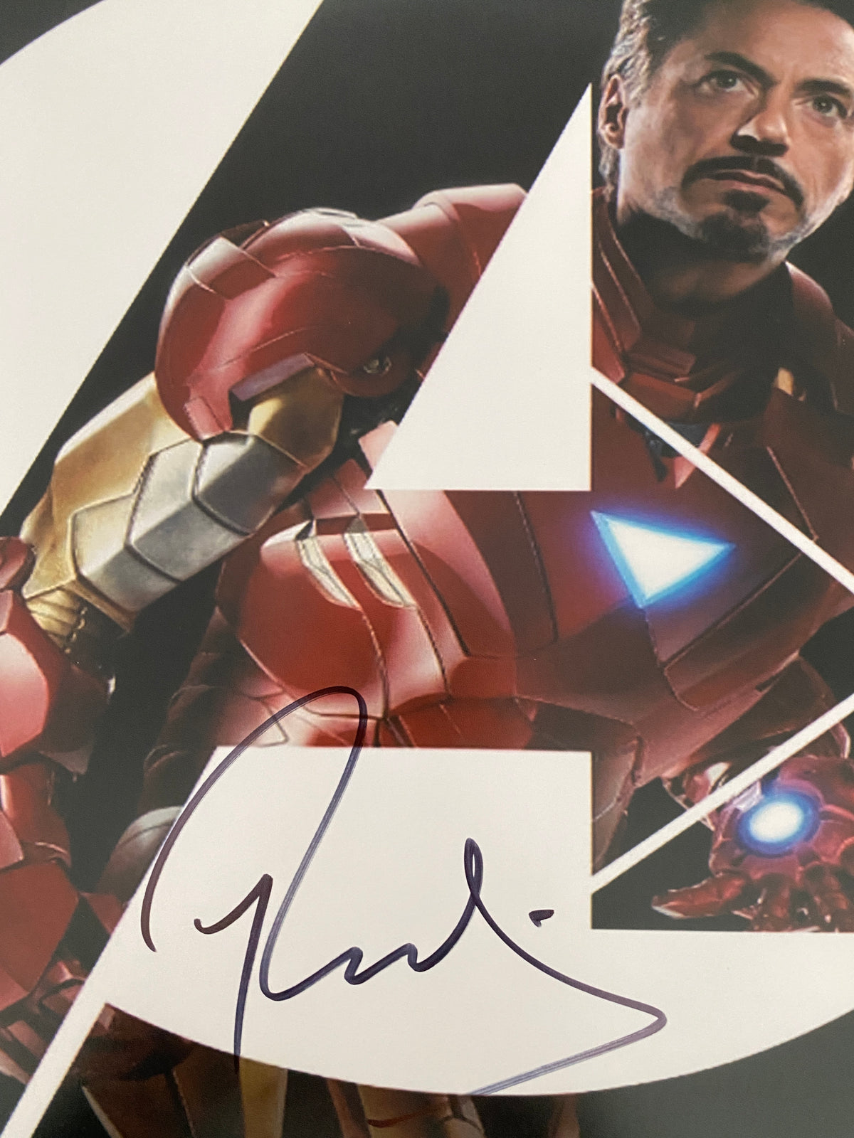 Avengers Robert Downey Jr. signed movie photo