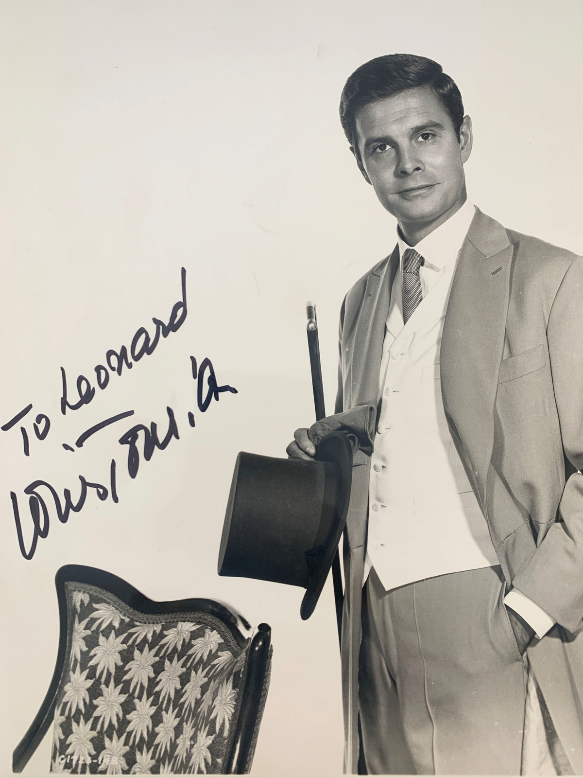 The King Of The Jukebox Louis Jourdan signed photo