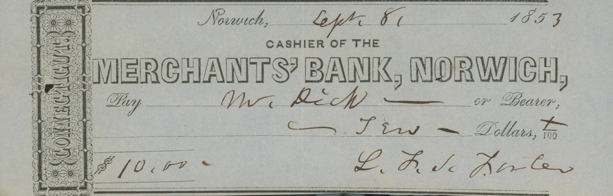 Lafayette Foster signed check-