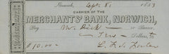 Lafayette Foster signed check-