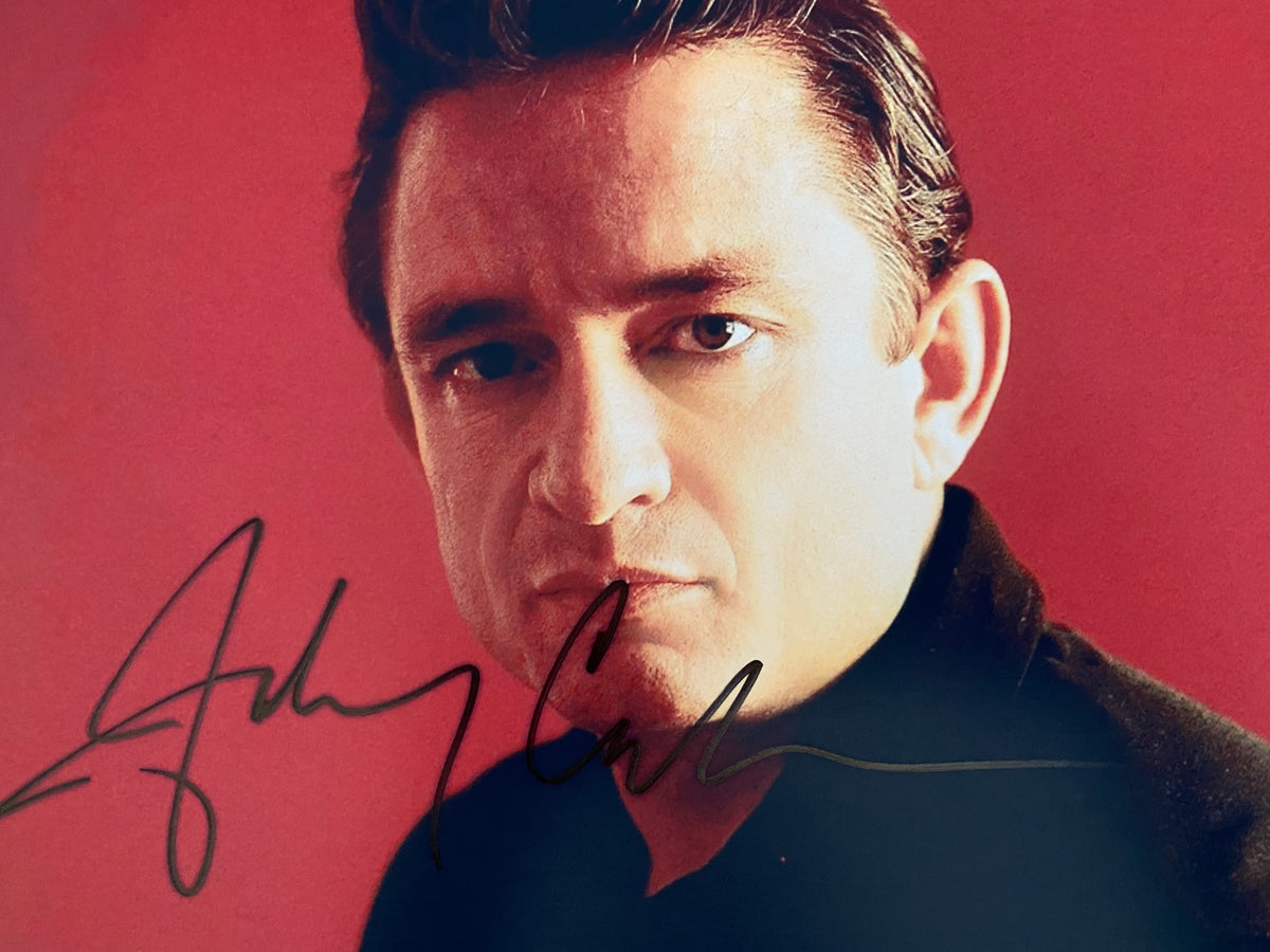 Johnny Cash signed photo