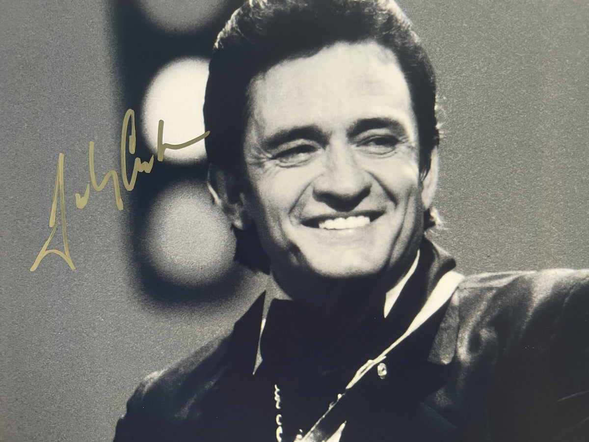 Johnny Cash signed photo