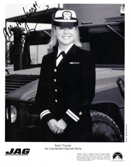 JAG Karri Turner signed photo