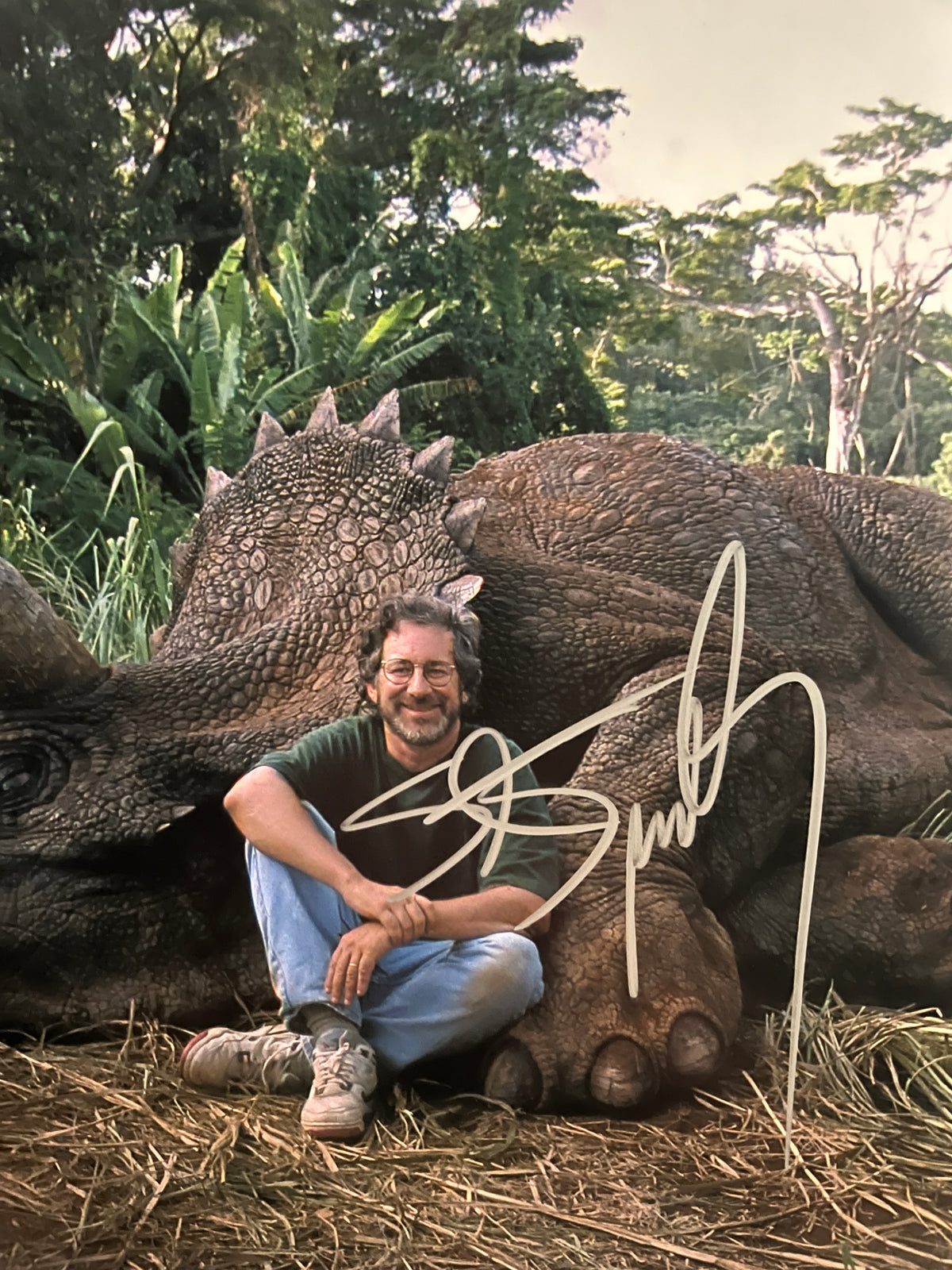 Jurassic Park Steven Spielberg signed photo