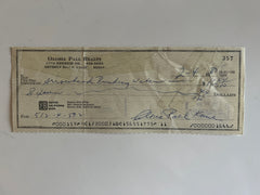 Gloria Pall signed check