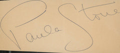Hopalong Cassidy's Paula Stone signature cut