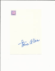 Steve Allen signed hand drawn greeting card