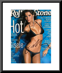 Supermodel Gisele Bündchen signed Rolling Stone Magazine cover photo