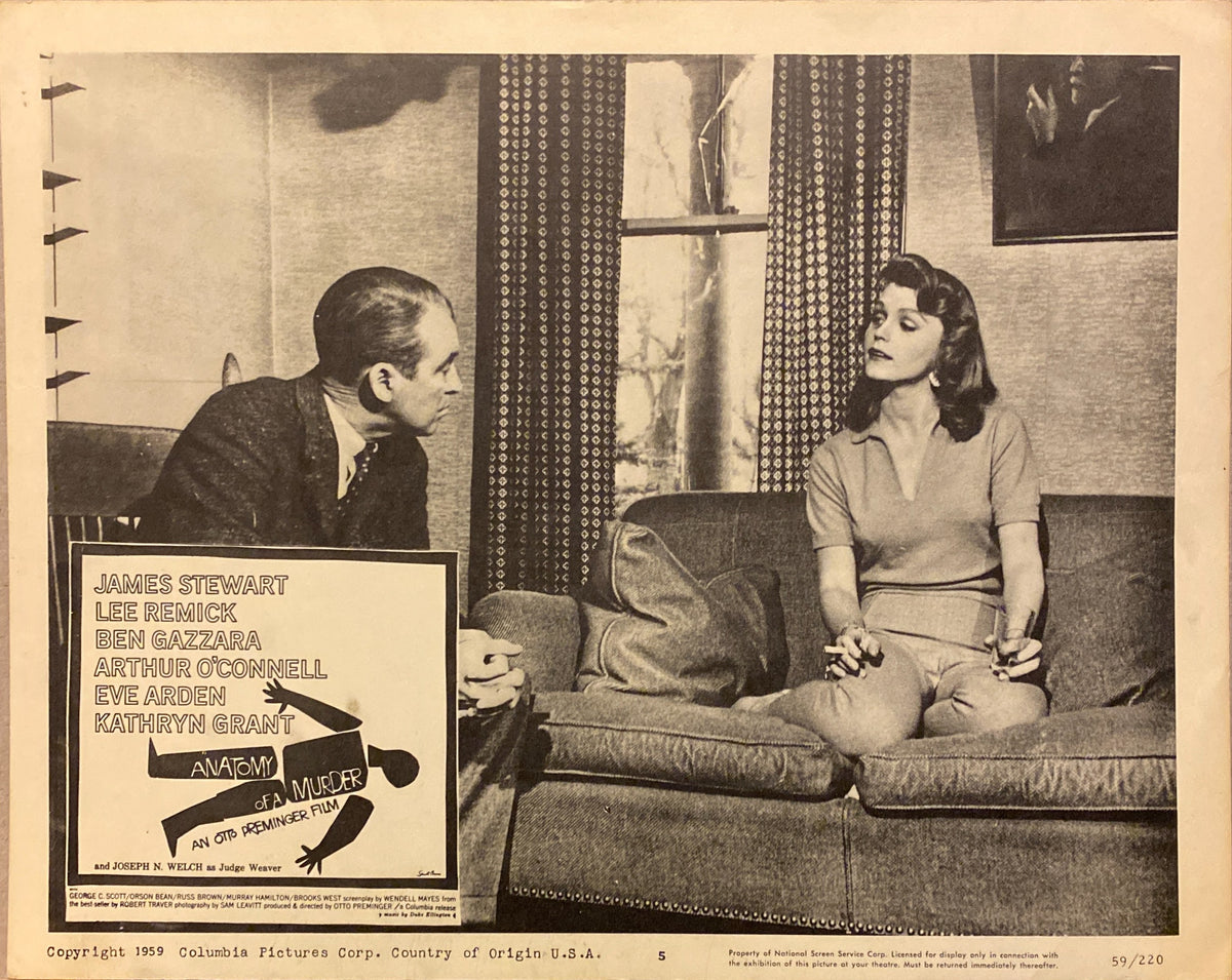 James Stewart "Anatomy of Murder" lobby Card